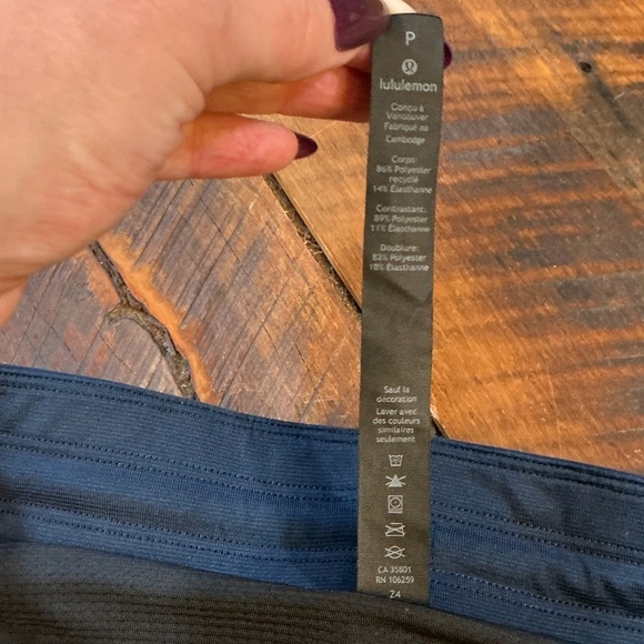 Lululemon Surge Shorts Men’s Small Blue Haze Navy Liner Athletic Training - Picture 7 of 8